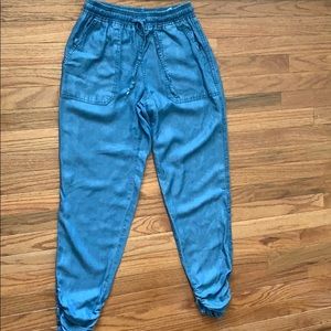 Denim joggers